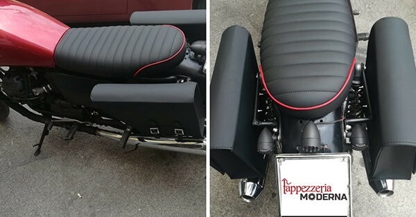 sella moto rifinita